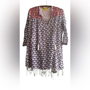 Roberta Roller Rabbit Patterned Long Sleeve Tunic